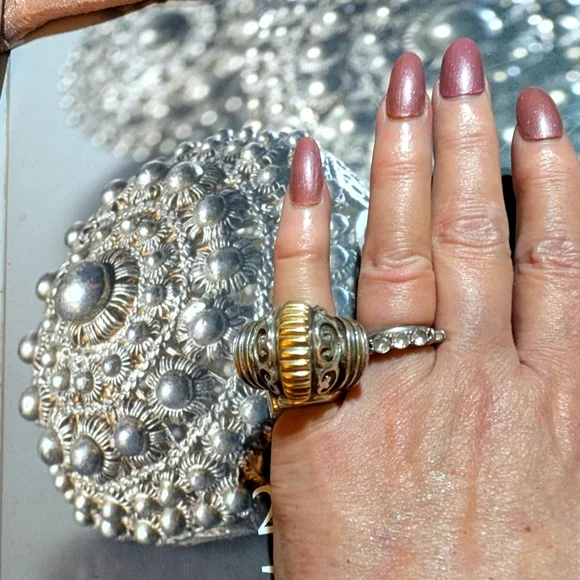 RARE Robert Wander WINC 18kt Sterling Artisan Ring - Picture 8 of 8